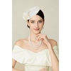 image:imageBABEYOND Fascinators Hats for Women  Sinamay Tea Party Fascinators Kentucky Headband British Derby Hat for Wedding CocktailBeige