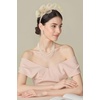 image:imageBABEYOND Fascinators Hats for Women  Tea Party Hat Kentucky Elegant Tulle Feather Ribbon Bridal Wedding Derby HeadbandChampagne