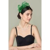 image:imageBABEYOND Fascinators Hats for Women  Tea Party Hat Kentucky Elegant Tulle Feather Ribbon Bridal Wedding Derby HeadbandDark Green