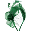image:imageBABEYOND Fascinators Hats for Women  Tea Party Hat Kentucky Elegant Tulle Feather Ribbon Bridal Wedding Derby HeadbandDark Green