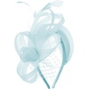 image:imageBABEYOND Fascinators Hats for Women  Tea Party Hat Kentucky Elegant Tulle Feather Ribbon Bridal Wedding Derby HeadbandLight Blue