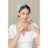image:imageBABEYOND Fascinators Hats for Women  Tea Party Hat Kentucky Elegant Tulle Feather Ribbon Bridal Wedding Derby HeadbandLight Blue