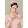 image:imageBABEYOND Fascinators Hats for Women  Tea Party Hat Kentucky Elegant Tulle Feather Ribbon Bridal Wedding Derby HeadbandPink