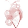 image:imageBABEYOND Fascinators Hats for Women  Tea Party Hat Kentucky Elegant Tulle Feather Ribbon Bridal Wedding Derby HeadbandPink