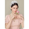 image:imageBABEYOND Fascinators Hats for Women  Tea Party Hat Kentucky Elegant Tulle Feather Ribbon Bridal Wedding Derby HeadbandWhite