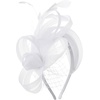 image:imageBABEYOND Fascinators Hats for Women  Tea Party Hat Kentucky Elegant Tulle Feather Ribbon Bridal Wedding Derby HeadbandWhite