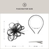 image:imageBABEYOND Fascinators Hats for Women  Tea Party Hats Kentucky Elegant Tulle Feather Bridal Wedding Ribbon Headband Hair ClipBlack