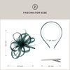 image:imageBABEYOND Fascinators Hats for Women  Tea Party Hats Kentucky Elegant Tulle Feather Bridal Wedding Ribbon Headband Hair ClipDark Green