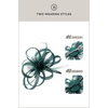 image:imageBABEYOND Fascinators Hats for Women  Tea Party Hats Kentucky Elegant Tulle Feather Bridal Wedding Ribbon Headband Hair ClipDark Green