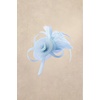 image:imageBABEYOND Fascinators Hats for Women  Tea Party Hats Kentucky Elegant Tulle Mesh Feather Bridal Wedding Headband Hair ClipLight Blue