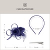 image:imageBABEYOND Fascinators Hats for Women  Tea Party Hats Kentucky Elegant Tulle Mesh Feather Bridal Wedding Headband Hair ClipNavy Blue