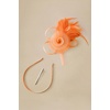 image:imageBABEYOND Fascinators Hats for Women  Tea Party Hats Kentucky Elegant Tulle Mesh Feather Bridal Wedding Headband Hair ClipOrange