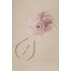 image:imageBABEYOND Fascinators Hats for Women  Tea Party Hats Kentucky Elegant Tulle Mesh Feather Bridal Wedding Headband Hair ClipPink