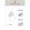 image:imageBABEYOND Fascinators Hats for Women  Tea Party Hats Kentucky Elegant Tulle Mesh Feather Bridal Wedding Headband Hair ClipWhite