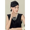 image:imageBABEYOND Fascinators Hats for Women  Tea Party Kentucky Fascinator Derby Church Hat Bow Knot 50s Cocktail Headband for PartyBlack