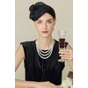 image:imageBABEYOND Fascinators Hats for Women  Tea Party Kentucky Fascinator Derby Church Hat Bow Knot 50s Cocktail Headband for PartyBlack