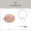 image:imageBABEYOND Fascinators Hats for Women  Tea Party Kentucky Fascinator Derby Flower Pillbox Hat with Pearls for Bridal WeddingLight Pink