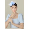 image:imageBABEYOND Fascinators Hats for Women  Tea Party Kentucky Fascinator Derby Hat Feather Beads Headband for Wedding CocktailLight Blue