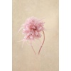 image:imageBABEYOND Fascinators Hats for Women  Tea Party Kentucky Fascinator Derby Hat Feather Beads Headband for Wedding CocktailNude Pink