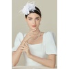 image:imageBABEYOND Fascinators Hats for Women  Tea Party Kentucky Fascinator Derby Hat Feather Beads Headband for Wedding CocktailWhite