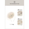 image:imageBABEYOND Fascinators Hats for Women  Tea Party Kentucky Fascinator Derby Knot Tulle Pillbox Church Hat for Bridal WeddingBeige