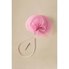 image:imageBABEYOND Fascinators Hats for Women  Tea Party Kentucky Fascinator Derby Knot Tulle Pillbox Church Hat for Bridal WeddingPink
