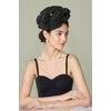 image:imageBABEYOND Fascinators Hats for Women  Tea Party Kentucky Fascinator Elegant Derby Hat Flower Church Headpiece with PearlBlack