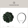 image:imageBABEYOND Fascinators Hats for Women  Tea Party Kentucky Fascinator Elegant Derby Hat Flower Church Headpiece with PearlDark Green