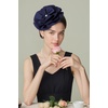 image:imageBABEYOND Fascinators Hats for Women  Tea Party Kentucky Fascinator Elegant Derby Hat Flower Church Headpiece with PearlNavy Blue