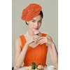 image:imageBABEYOND Fascinators Hats for Women  Tea Party Kentucky Fascinator Elegant Derby Hat Flower Church Headpiece with PearlOrange