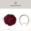 image:imageBABEYOND Fascinators Hats for Women  Tea Party Kentucky Fascinator Elegant Derby Hat Flower Church Headpiece with PearlWine Red