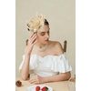 image:imageBABEYOND Fascinators Hats for Women  Tea Party Kentucky Fascinator Flower Derby Hat Linen Feathers Headband with Hair ClipBeige