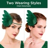 image:imageBABEYOND Feather Headpiece Flapper Headband  Great Gatsby Vintage Hair Accessory for Costume PartyGreen