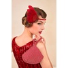 image:imageBABEYOND Feather Headpiece Flapper Headband  Great Gatsby Vintage Hair Accessory for Costume PartyRed