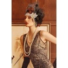 image:imageBABEYOND Flapper Headpiece for Women  1920s Headband Roaring 20s Gatsby Accessories Peacock Feather Tassel ChainBeigeBlack