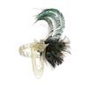 image:imageBABEYOND Flapper Headpiece for Women  1920s Headband Roaring 20s Gatsby Accessories Peacock Feather Tassel ChainBeigeGreen