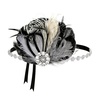image:imageBABEYOND Flapper Headpiece for Women  1920s Headband Roaring 20s Great Gatsby Accessories Rhinestone Feather Hair ClipBlack White
