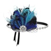 image:imageBABEYOND Flapper Headpiece for Women  1920s Headband Roaring 20s Great Gatsby Accessories Rhinestone Feather Hair ClipBlue
