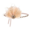 image:imageBABEYOND Flapper Headpiece for Women  1920s Headband Roaring 20s Great Gatsby Accessories Rhinestone Feather Hair ClipChampagne