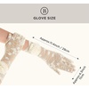 image:imageBABEYOND Lace Gloves Women  Floral Opera Gloves Stretchy Elegant Tea Party Accessories for Wedding Prom Evening PartyBeige