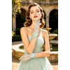 image:imageBABEYOND Lace Gloves Women  Floral Opera Gloves Stretchy Elegant Tea Party Accessories for Wedding Prom Evening PartyMint Green