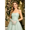 image:imageBABEYOND Lace Gloves Women  Floral Opera Gloves Stretchy Elegant Tea Party Accessories for Wedding Prom Evening PartyMint Green