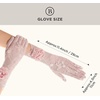 image:imageBABEYOND Lace Gloves Women  Floral Opera Gloves Stretchy Elegant Tea Party Accessories for Wedding Prom Evening PartyNude Pink