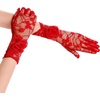 image:imageBABEYOND Lace Gloves Women  Floral Opera Gloves Stretchy Elegant Tea Party Accessories for Wedding Prom Evening PartyRed