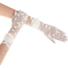 image:imageBABEYOND Lace Gloves Women  Floral Opera Gloves Stretchy Elegant Tea Party Accessories for Wedding Prom Evening PartyWhite