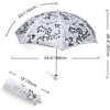 image:imageBABEYOND Lace Parasol UltravioletProof Folding Umbrella UPF50 Vintage Flower Embroidery Umbrella for Wedding Party and Photo ShootingStyle2Gray