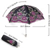 image:imageBABEYOND Lace Parasol UltravioletProof Folding Umbrella UPF50 Vintage Flower Embroidery Umbrella for Wedding Party and Photo ShootingStyle3Black