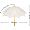 image:imageBABEYOND Lace Umbrella Parasol Vintage Wedding Bridal Umbrella for Decoration Photo Lady Costume 1920s Party ApricotOffWhite