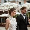 image:imageBABEYOND Lace Umbrella Parasol Vintage Wedding Bridal Umbrella for Decoration Photo Lady Costume 1920s Party ApricotOffWhite