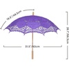 image:imageBABEYOND Lace Umbrella Parasol Vintage Wedding Bridal Umbrella for Decoration Photo Lady Costume 1920s Party ApricotPurple